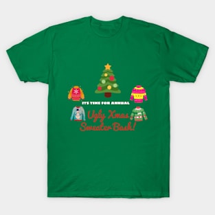 Ugly Christmas Sweater Bash T-Shirt